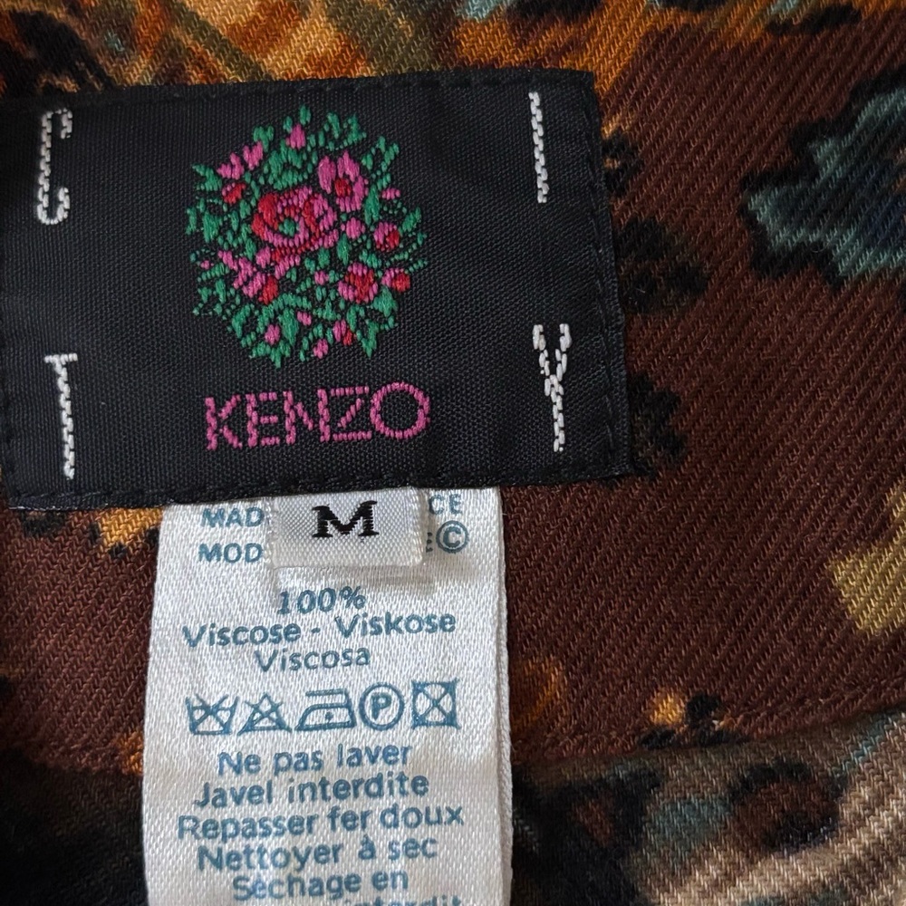 Vintage Kenzo City 90th Oversized Shirt Blouse M - Picture 7 of 9